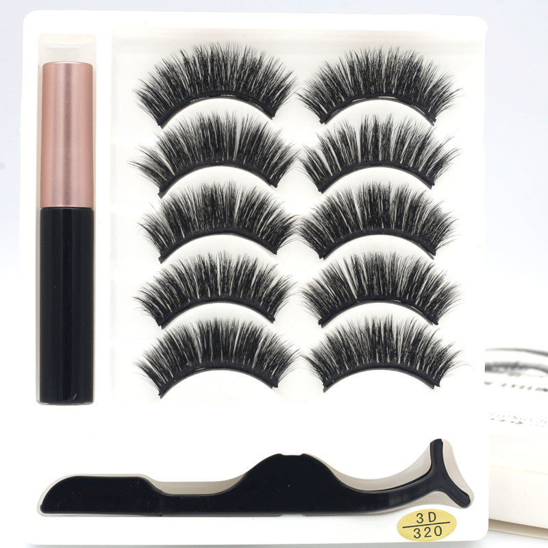 Five pairs of magnet eyelashes