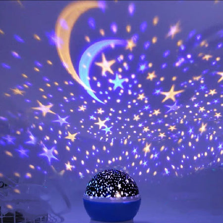 Dreamy Rotating Bluetooth Speaker Starry Night Light