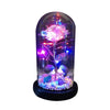 Led Light Glass Cover Rose Flower Micro Landscape