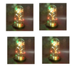 Led Light Glass Cover Rose Flower Micro Landscape