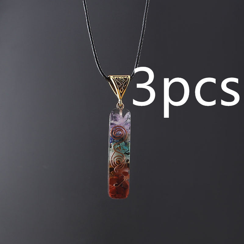 Gravel Seven Chakra Spirit Pendant