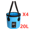 Portable Travel Bag Fishing Bucket Folding Bucket Bag Outdoor Convenient Travel Car Wash Bucket Outdoor Waterproof Bag