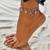 Popular Multi-Layer Aircraft Fishbone Crystal Tassel Anklet Women