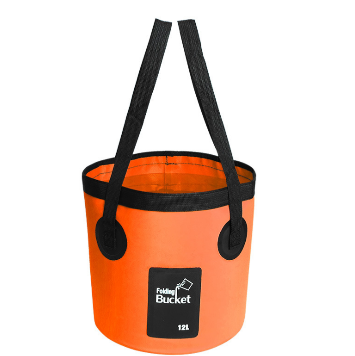 Portable Travel Bag Fishing Bucket Folding Bucket Bag Outdoor Convenient Travel Car Wash Bucket Outdoor Waterproof Bag