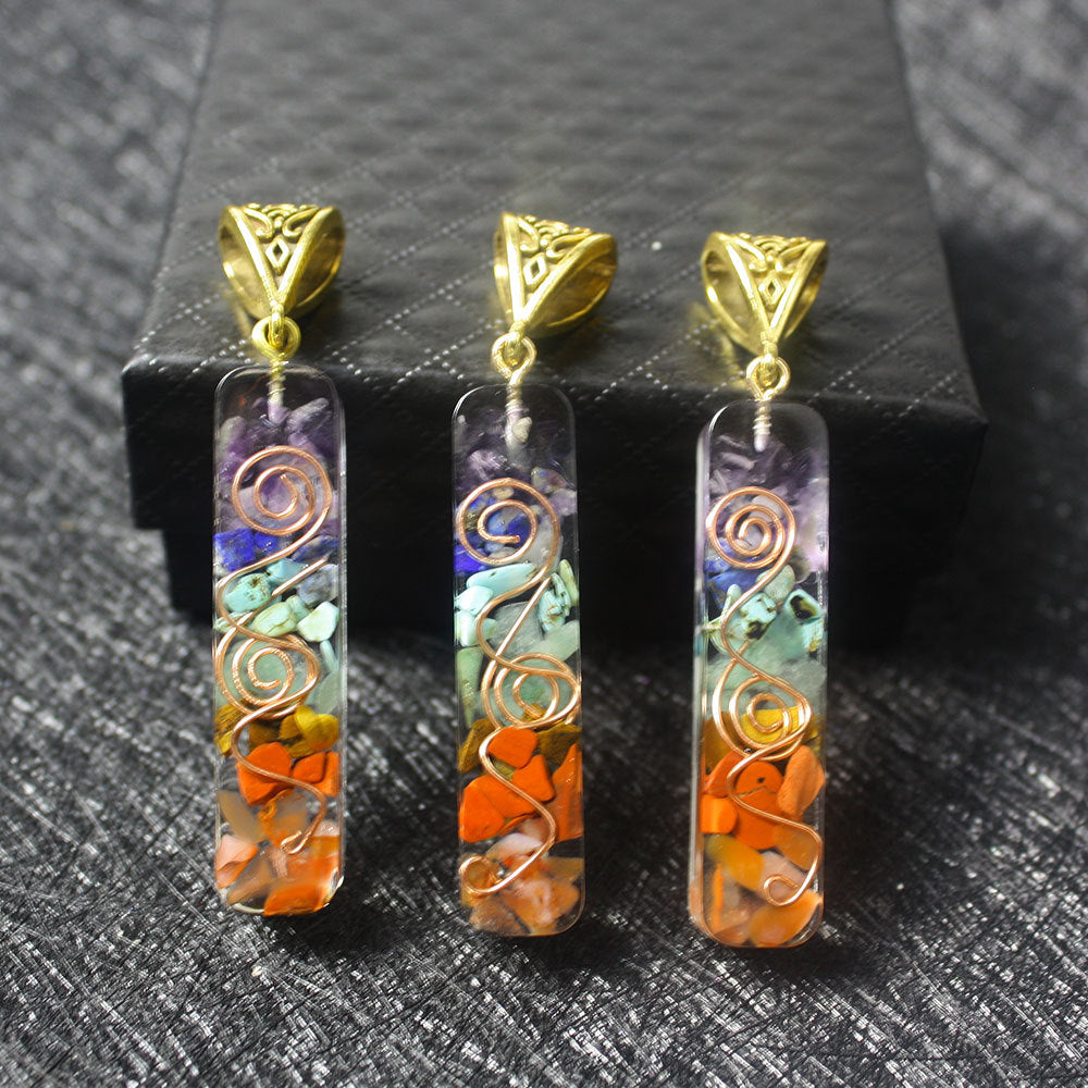 Gravel Seven Chakra Spirit Pendant