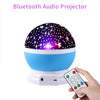 Dreamy Rotating Bluetooth Speaker Starry Night Light