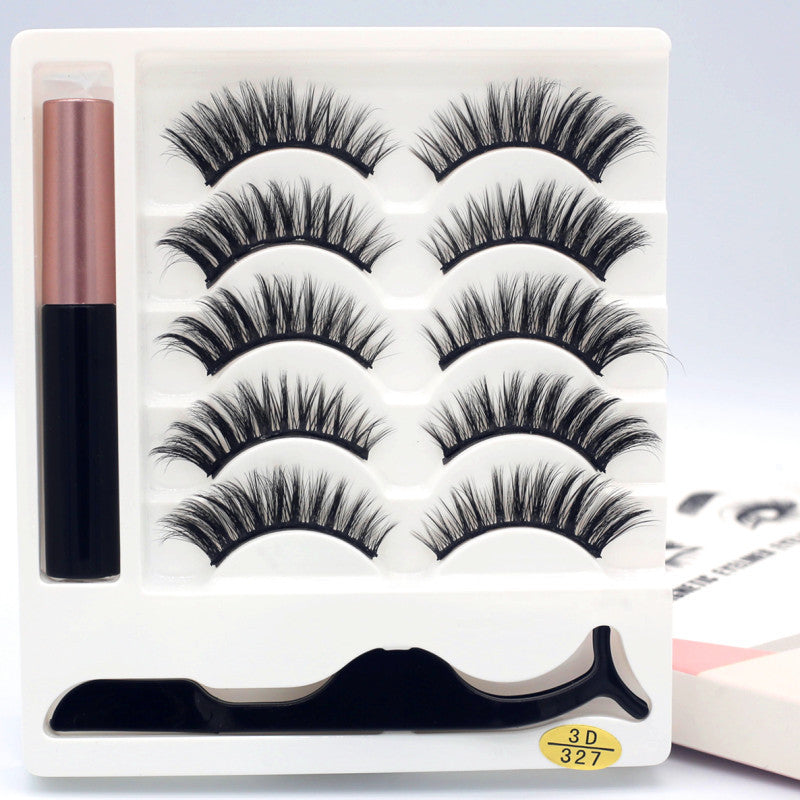 Five pairs of magnet eyelashes