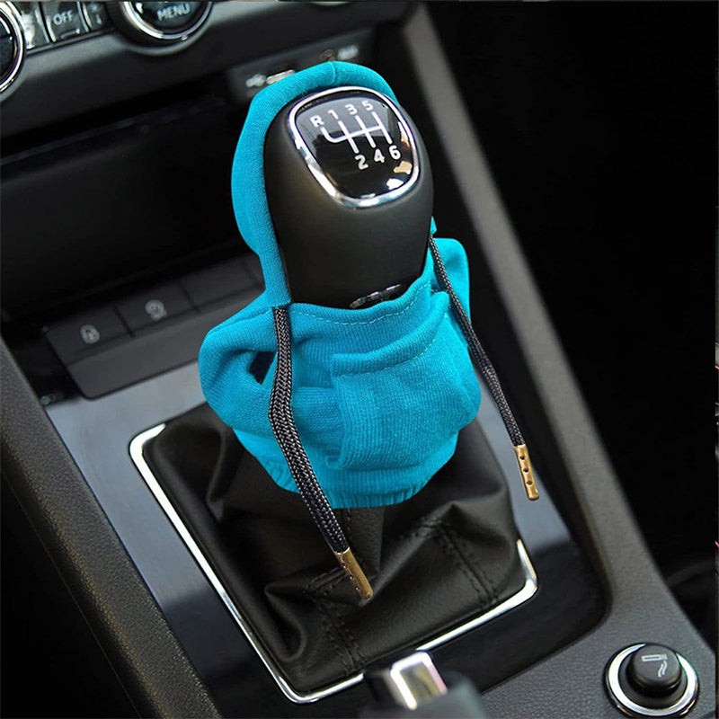 Universal Gear Knob Cover Hoodies Handle Cover Gear Grip Handle Knob Creativity Sweatshirt Nonslip Car Decoration