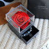 Eternal Flower Rose Jewelry Box for Birthday Presents Valentines Day Wedding Gift