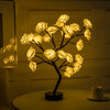 Rose Flower Lamp USB Battery Operated LED Table Lamp Bonsai Tree Night Lights Garland Bedroom Decoration Lights Home Decor