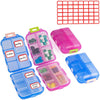 Travel Pill Organizer 10 Grid  Moisture Proof Pills Box For Pocket Purse Daily Pill Case Portable Medicine Vitamin Holder Container