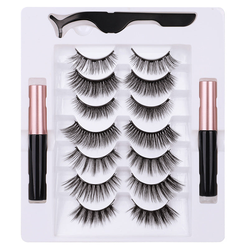 Five pairs of magnet eyelashes