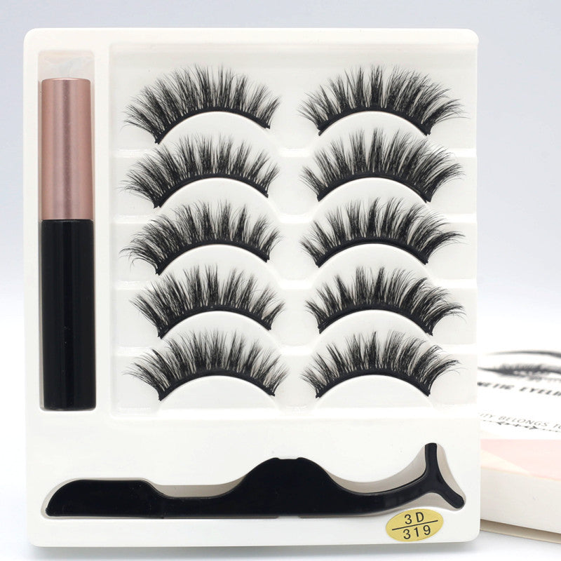 Five pairs of magnet eyelashes