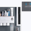 Non-marking Hanging Magnetic Toothbrush Holder Single Drawer Storage Rack With Toothpaste Squeezer Toiletry Set