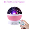 Dreamy Rotating Bluetooth Speaker Starry Night Light