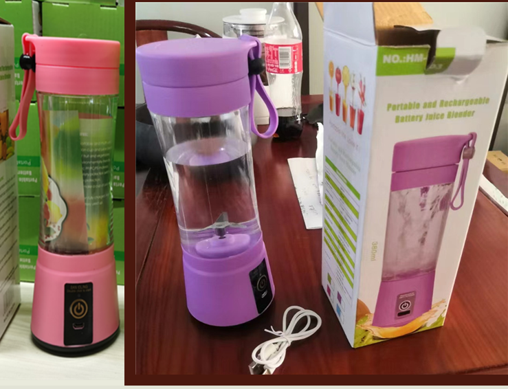 Portable Blender With USB Rechargeable Mini Kitchen Fruit Juice Mixer Home Simple Portable Electric Mini Juicer