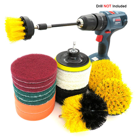 8-piece Electric Drill Cleaning Brush Electric Drill Brush Head