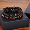 A Set Of Couple Bracelets Natural Stone Yoga Beaded Bracelets