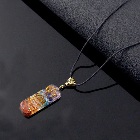 Gravel Seven Chakra Spirit Pendant