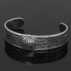 Cross-border Nordic Myth Viking Stainless Steel Vintage Rune Open Solid Bracelet